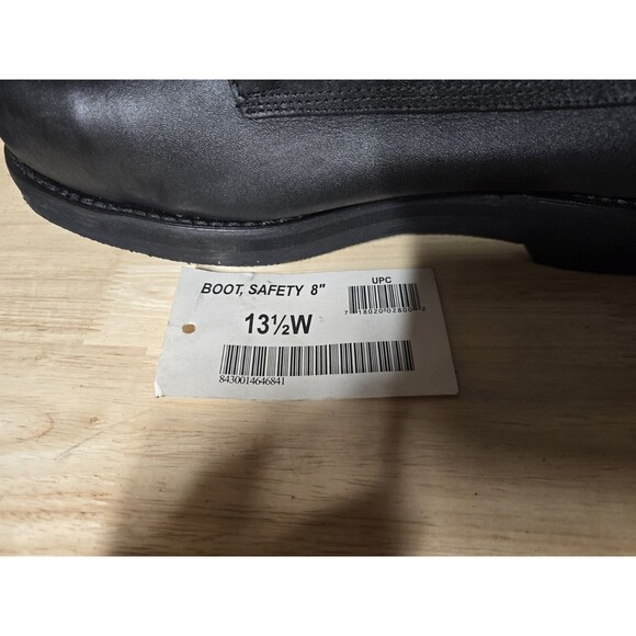 Addison Shoe Company Mens Size US 13.5W Black Military Steel Toe Combat Boots main image 6
